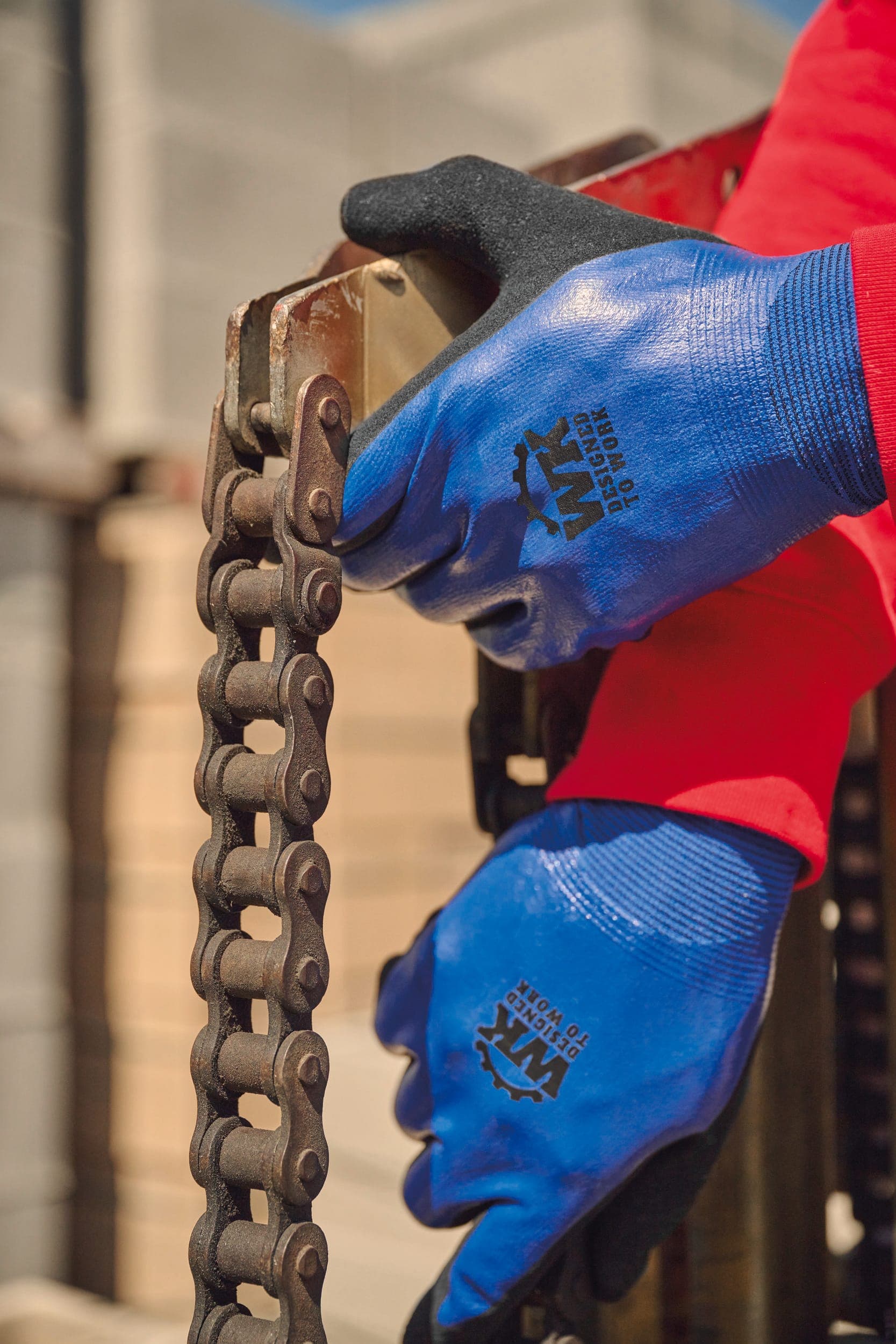 Gants de manutention en environnements humides en situation