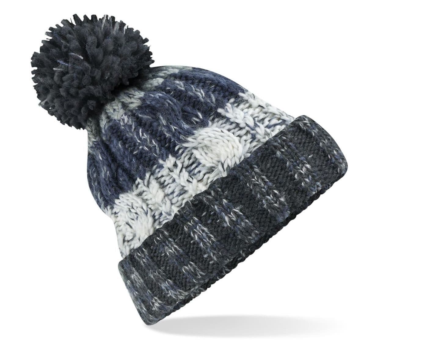 CORKSCREW POM POM BEANIE coloris Blanc arctique Down