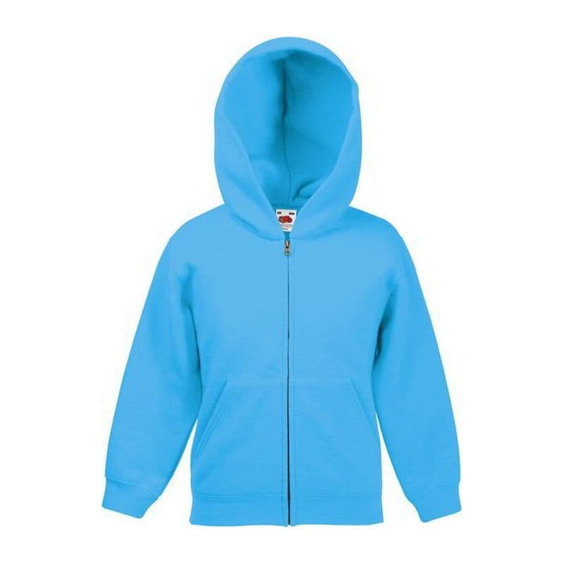 KIDS CLASSIC HOODED SWEAT JACKET coloris Azur