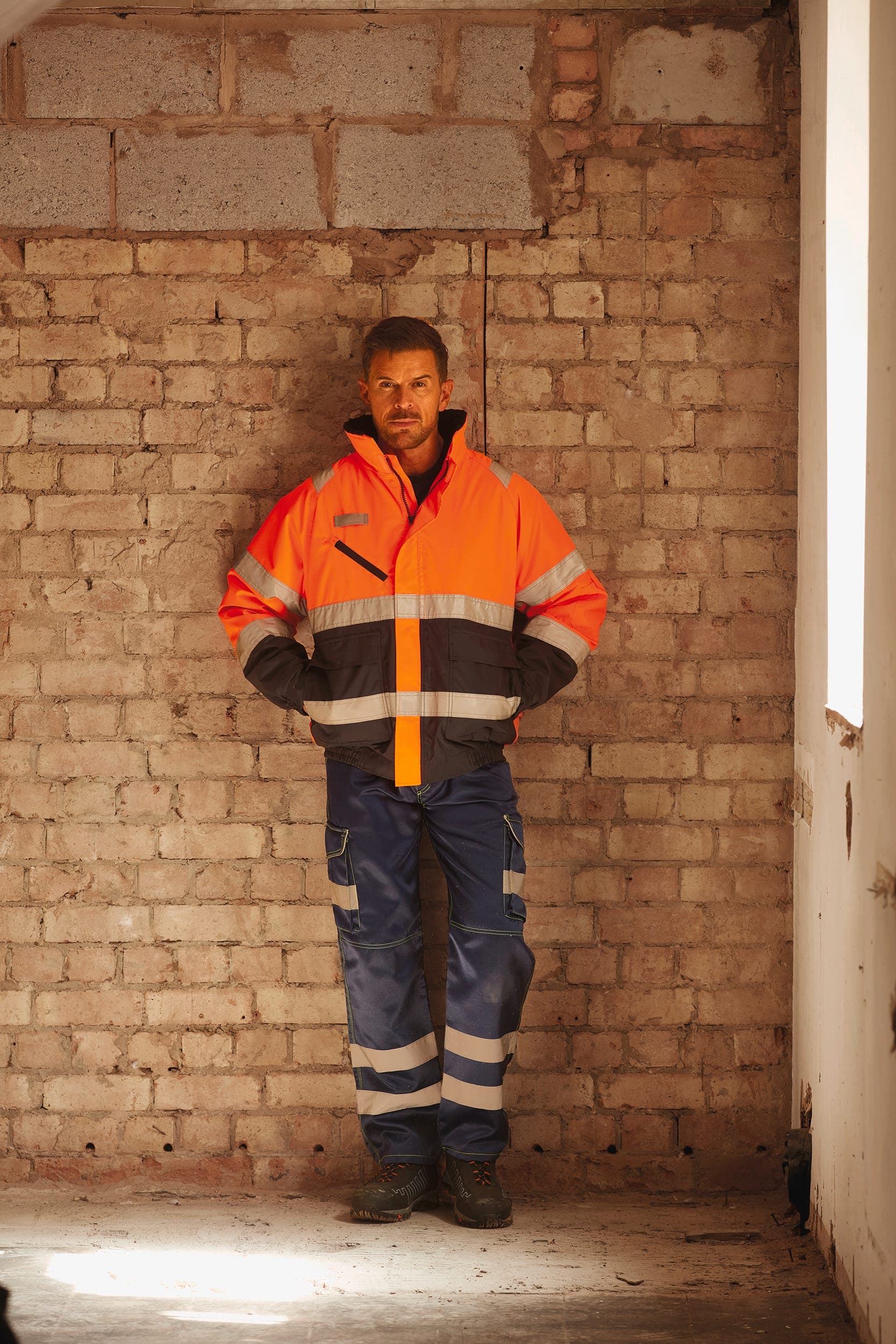 Veste Hi-vis fontaine en situation