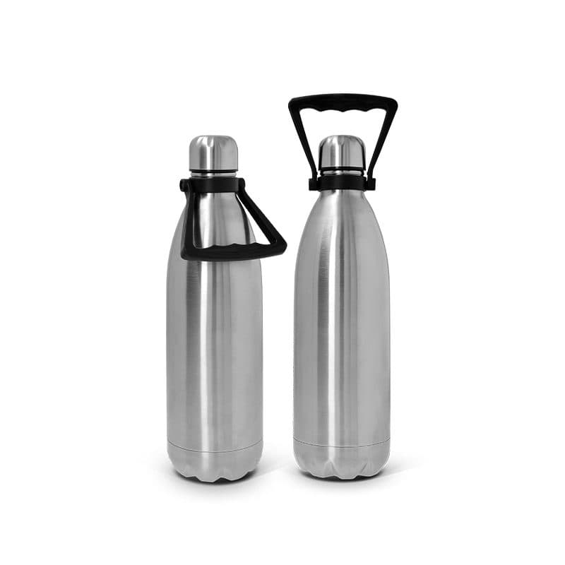 BOUTEILLE GOURDE 1 L ISOTHERME DOUBLE-PAROI INOX en situation
