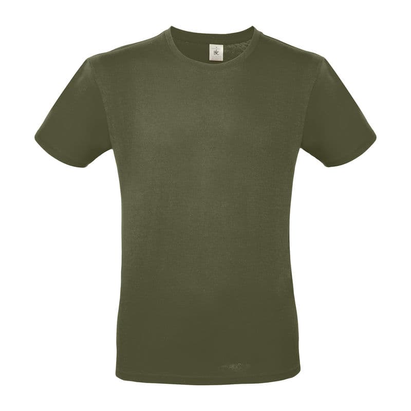 B&C #E150 UNISEX T-SHIRT coloris Kaki urbain