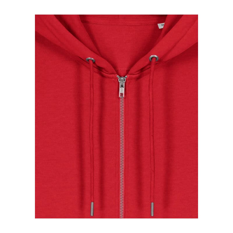 Cultivator 2.0 unisex zip-thru hoodie  coloris Rouge