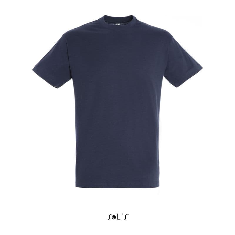 SOL'S REGENT UNISEX ROUND COLLAR T-SHIRT coloris Bleu marine