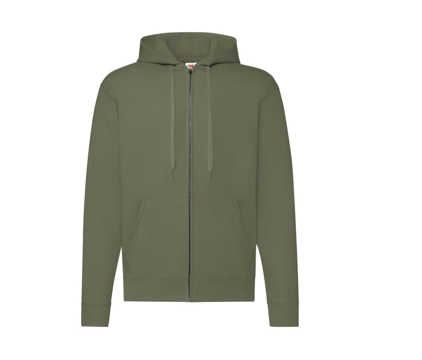 CLASSIC HOODED SWEAT JACKET coloris Olive classique