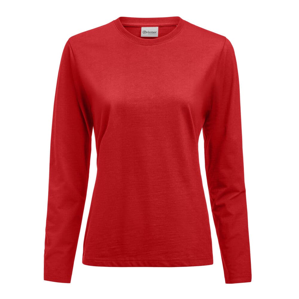 Heavier Pro T-Shirt Manches Longues Femmes coloris Rouge