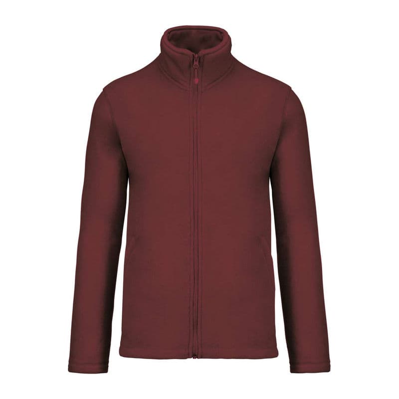 FALCO - FULL ZIP MICROFLEECE JACKET coloris Lie-de-vin