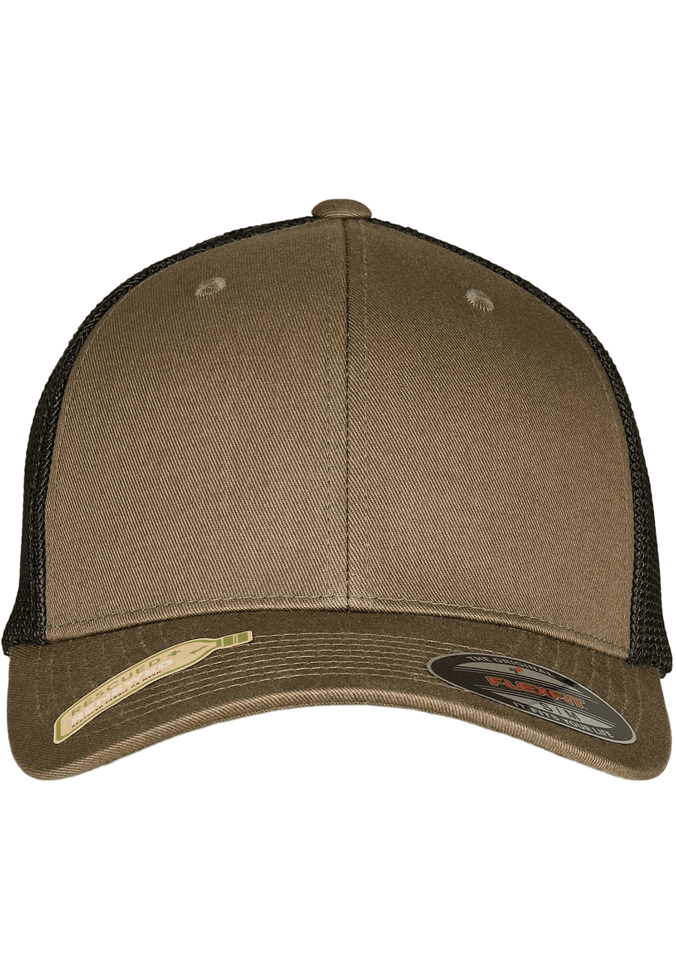 Casquette en maille recyclée Trucker coloris Noir olive
