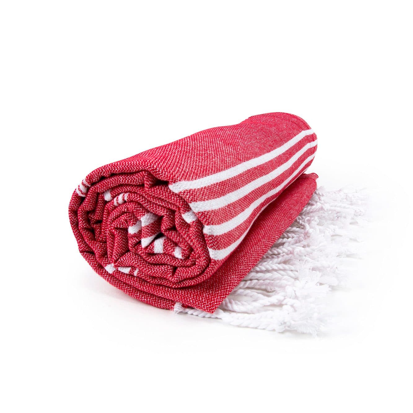 HAMAM SULTAN TOWEL coloris Rouge / Blanc