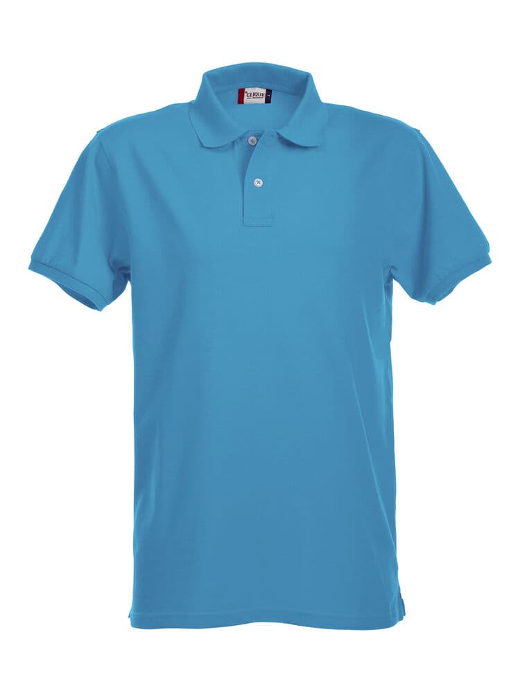 Clique Stretch Premium Polo coloris Turquoise
