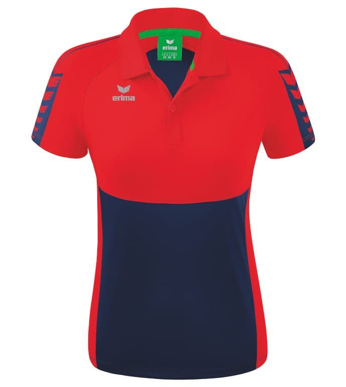 Polo SIX WINGS coloris Marine / Rouge