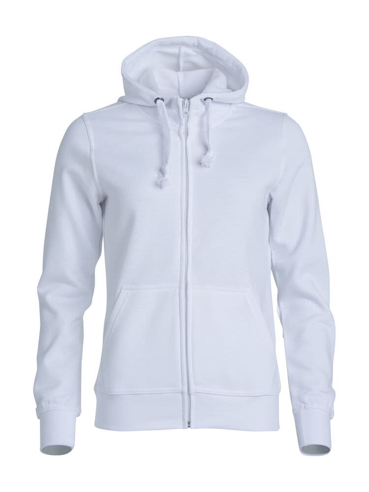 Clique Basic Hoody Full Zip Women coloris Blanc