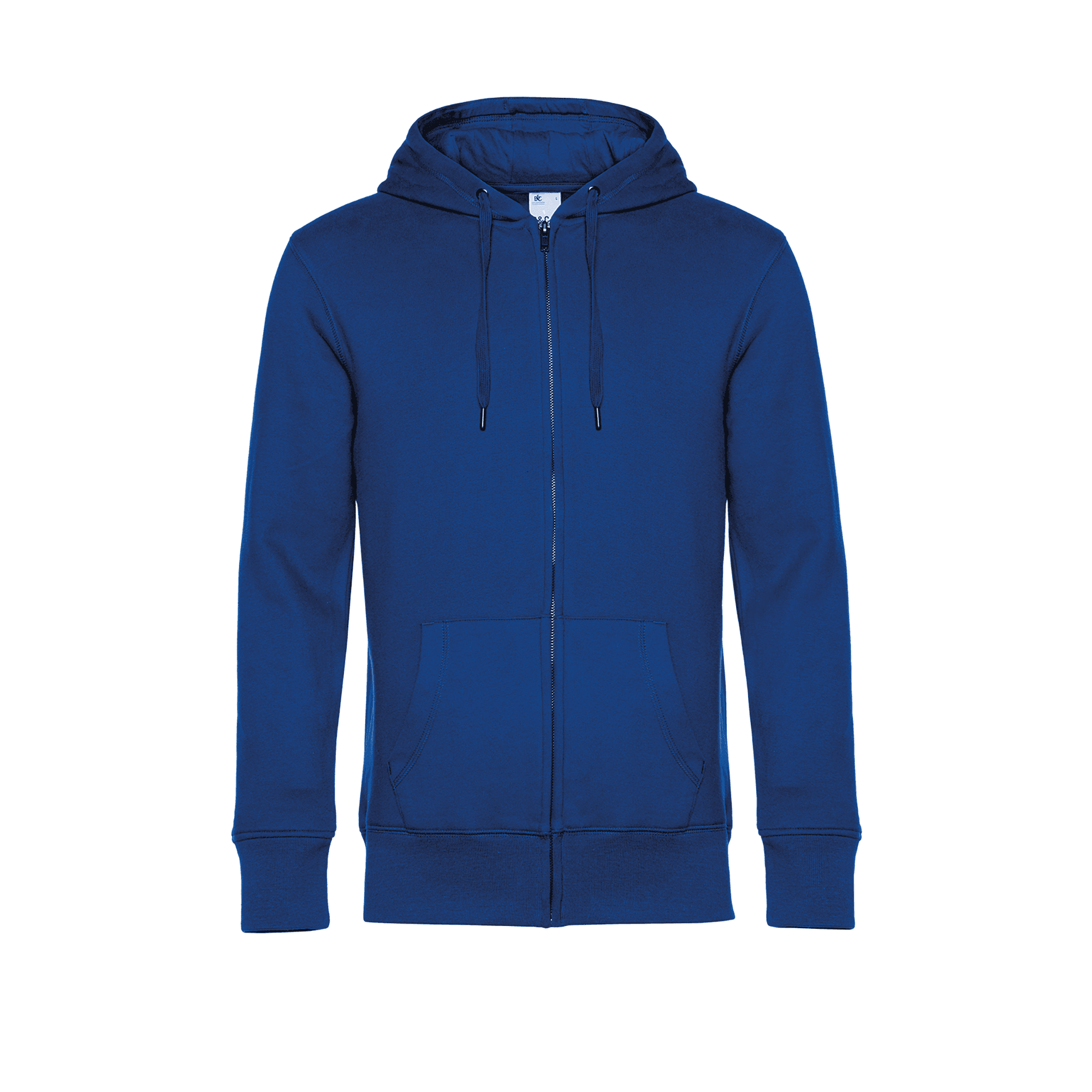 Sweat-shirt capuche zippé KING coloris Bleu roi
