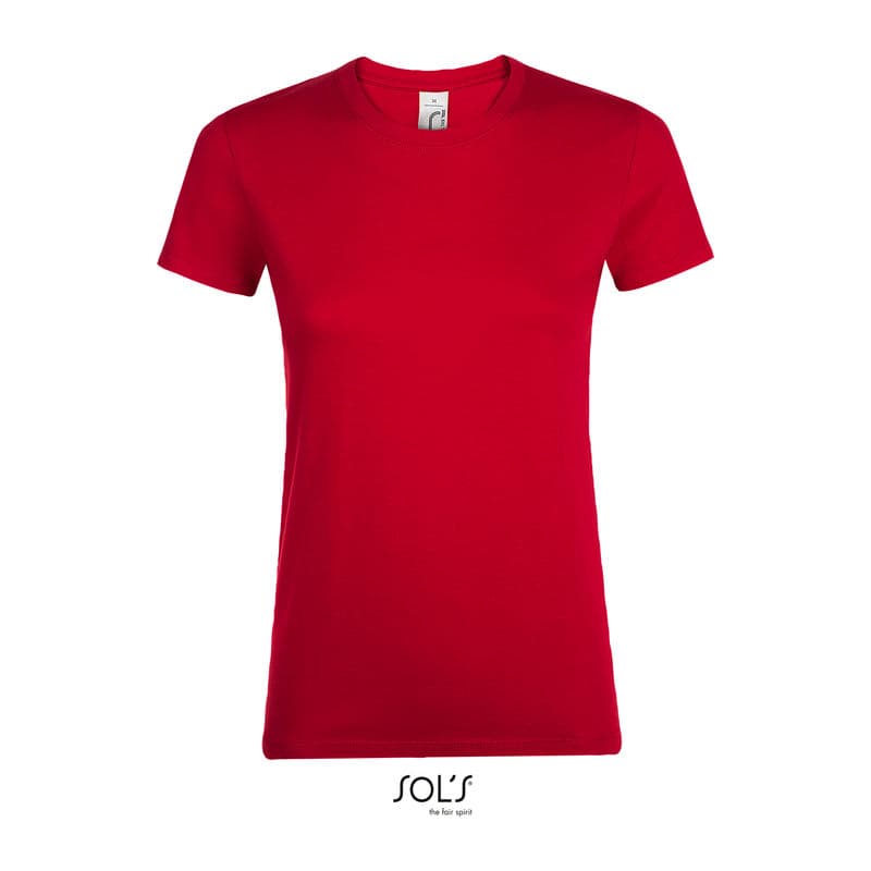 SOL'S REGENT WOMEN - ROUND COLLAR T-SHIRT coloris Rouge