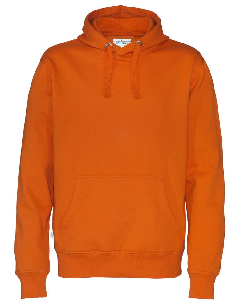 HOODIE HOMME - CERTIFIÉ GOTS coloris Orange
