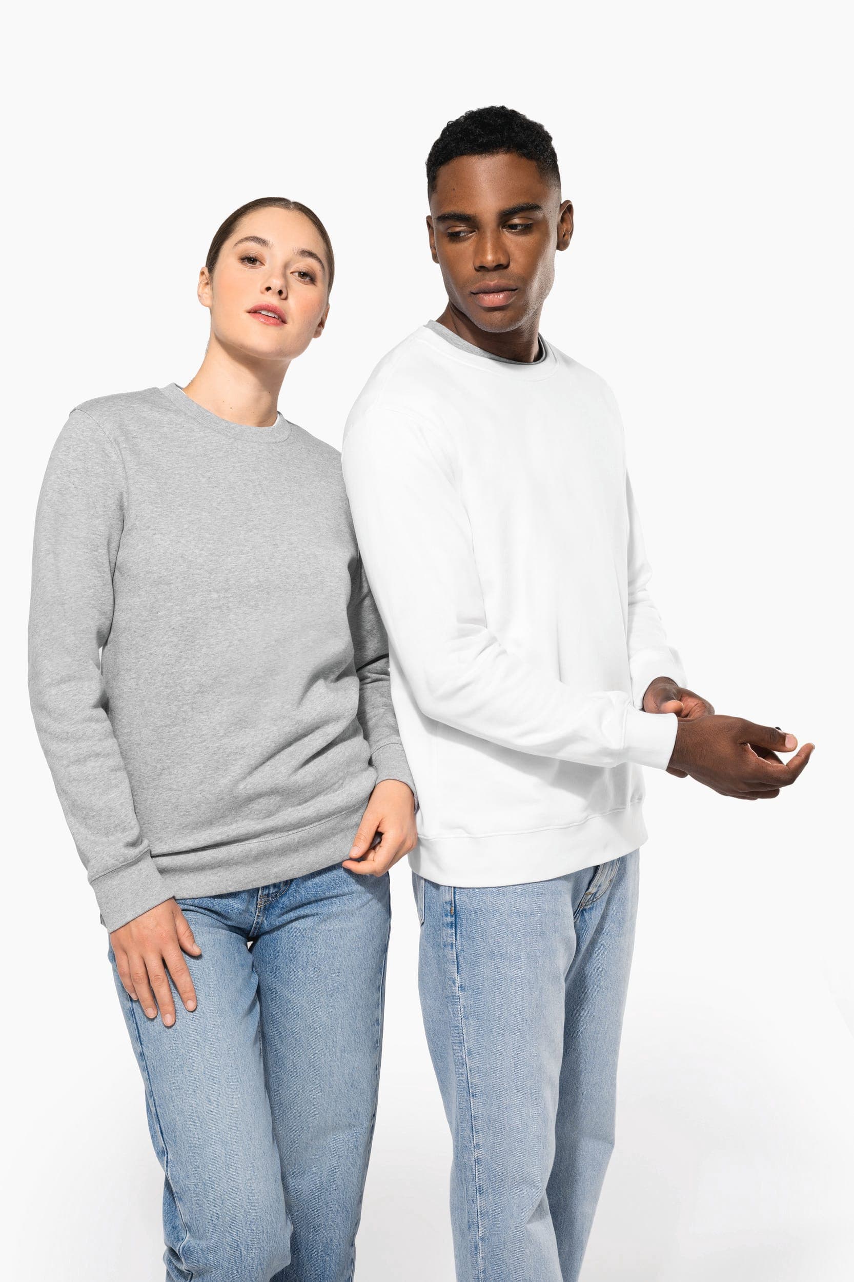 Sweat-shirt col rond 80/20 unisexe en situation