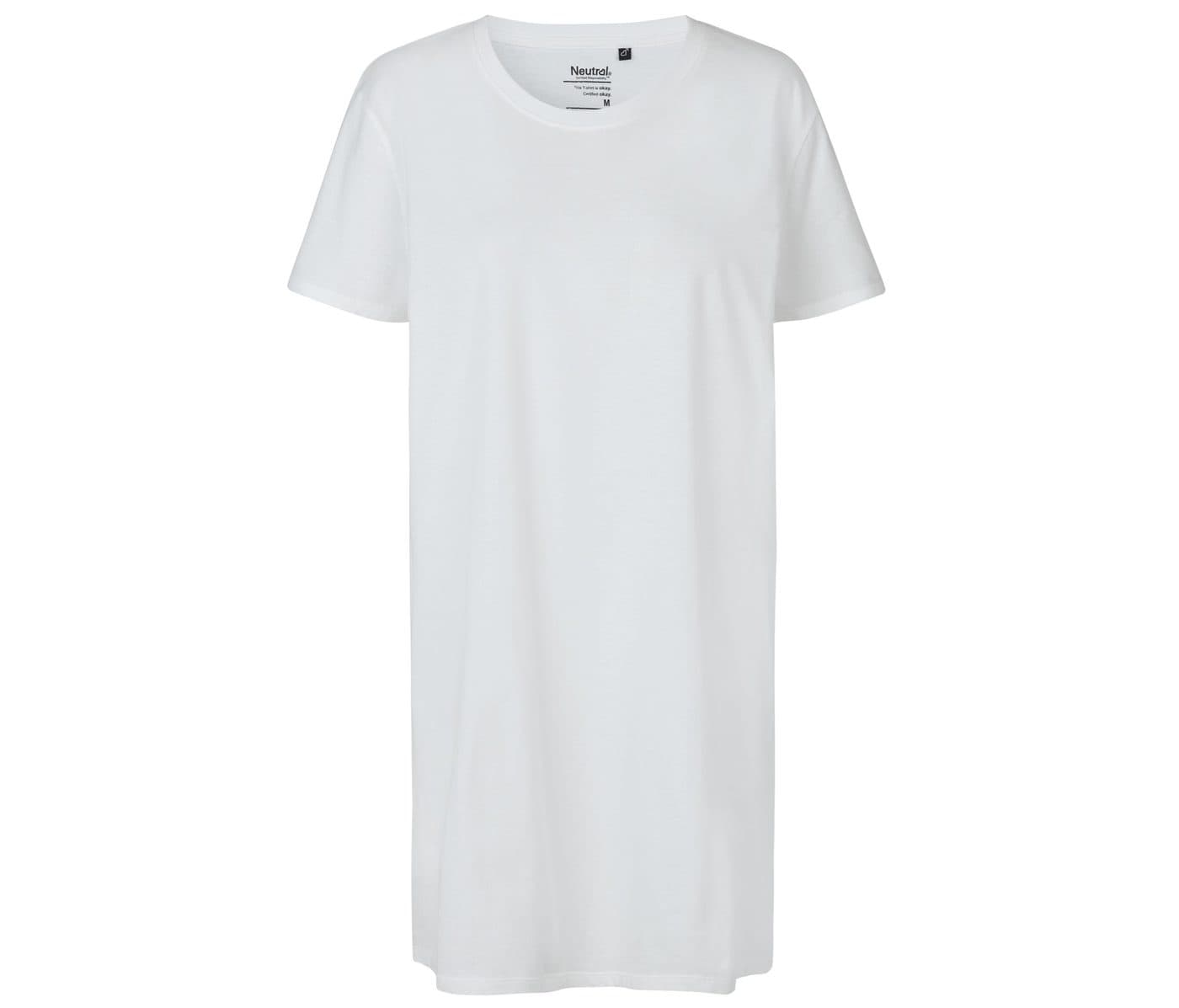 LADIES LONG LENGTH T-SHIRT coloris Blanc