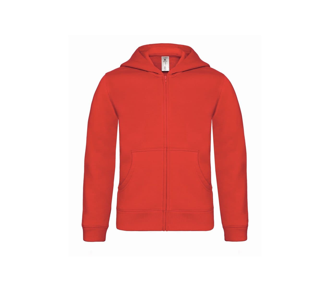 HOODED FULL ZIP KIDS coloris Rouge