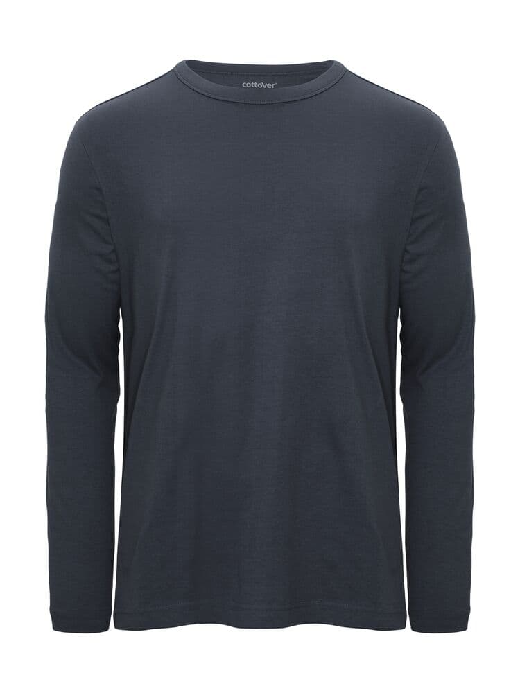 T-shirt Manches Longues Relaxed (GOTS) coloris Marine