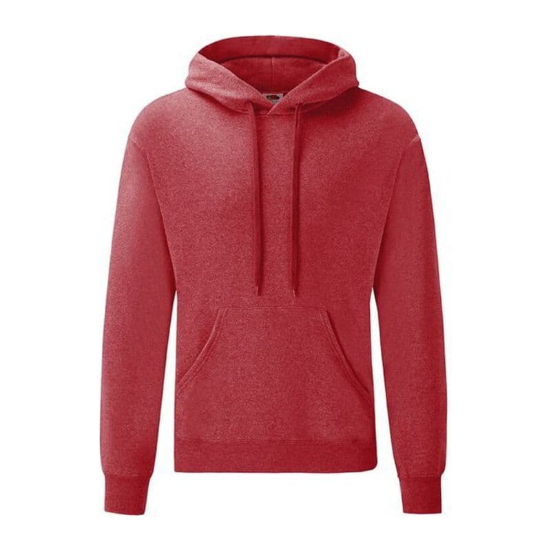 CLASSIC HOODED SWEAT coloris Rouge chiné