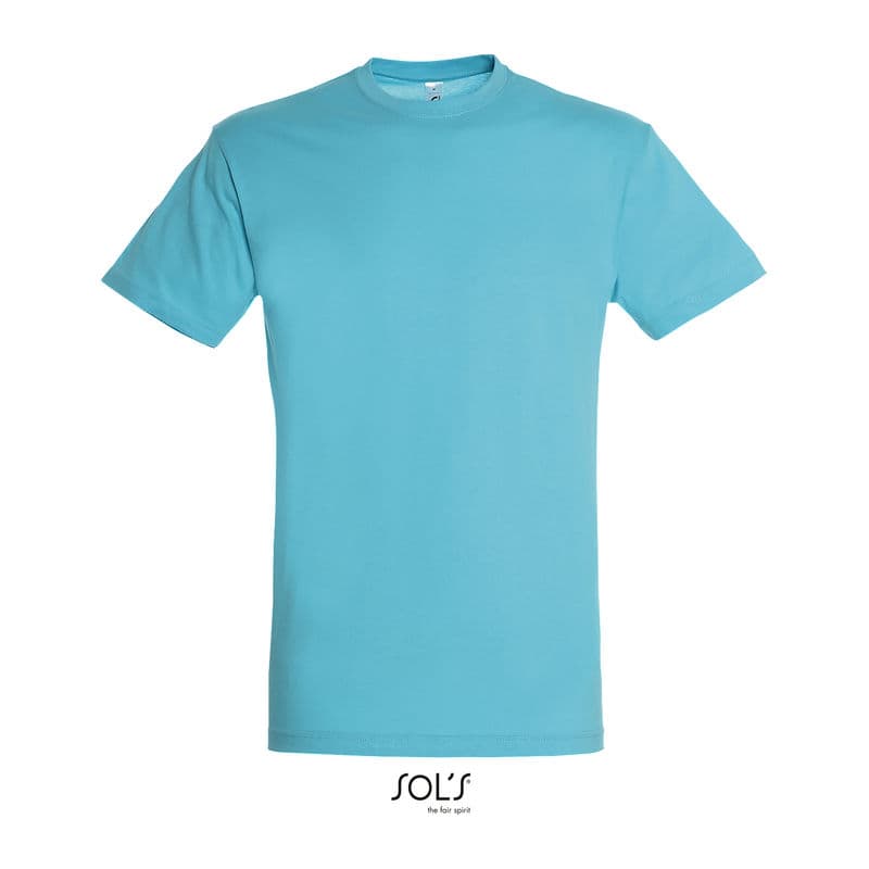 SOL'S REGENT UNISEX ROUND COLLAR T-SHIRT coloris Bleu atoll