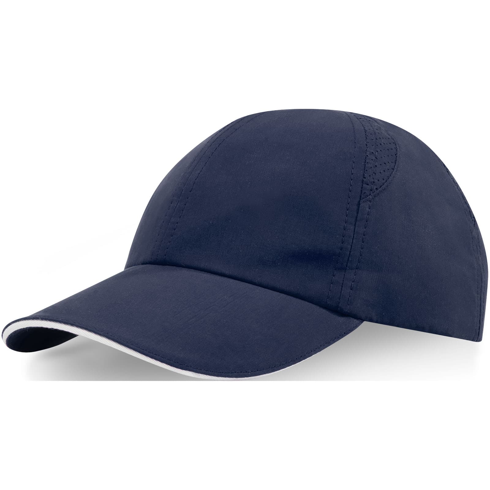 Casquette sandwich 6 panneaux de 110 g/m² Morion GRS recyclée ajustable coloris Marine