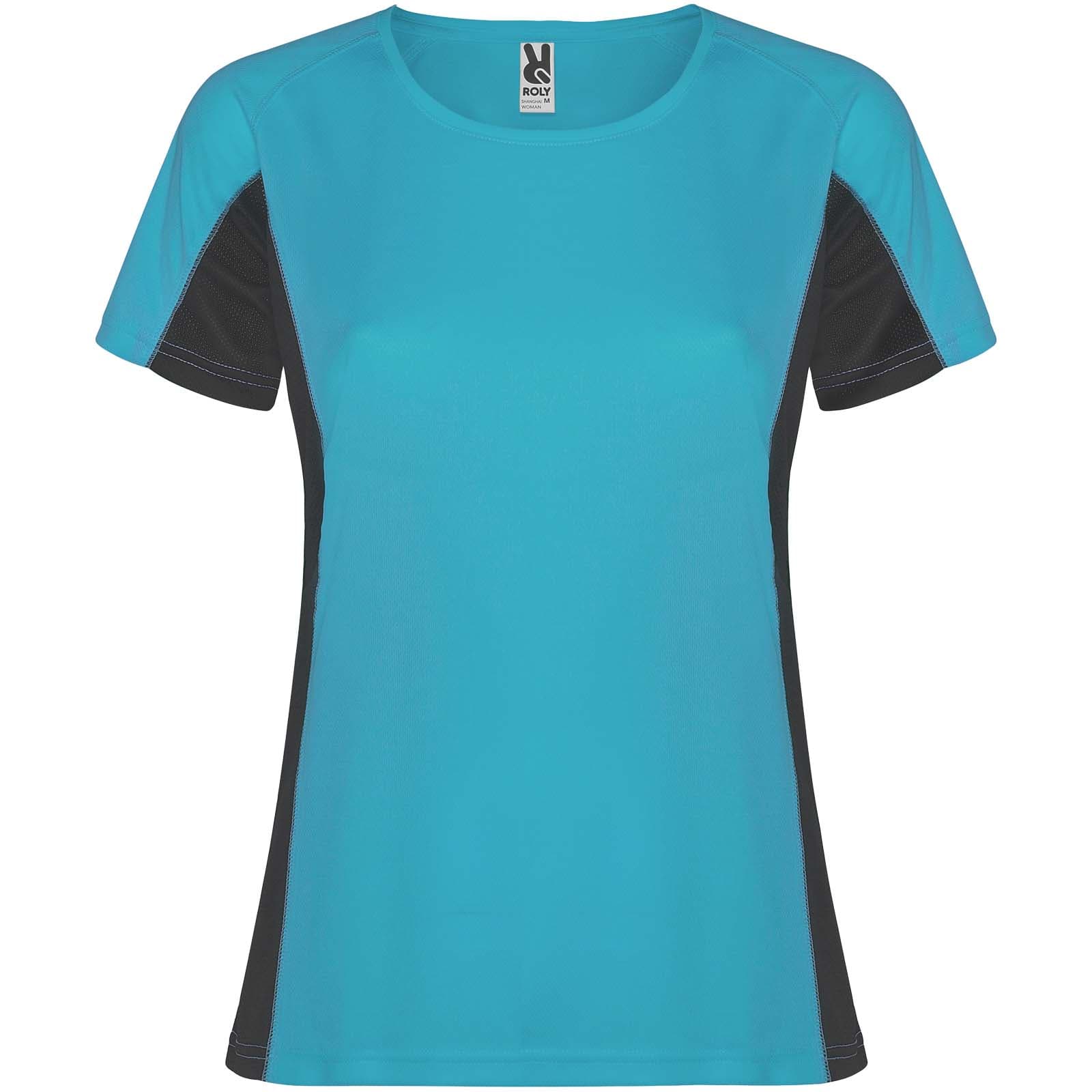 T-shirt de sport de 140 g/m² Shanghai à manches courtes pour femme coloris Turquoise