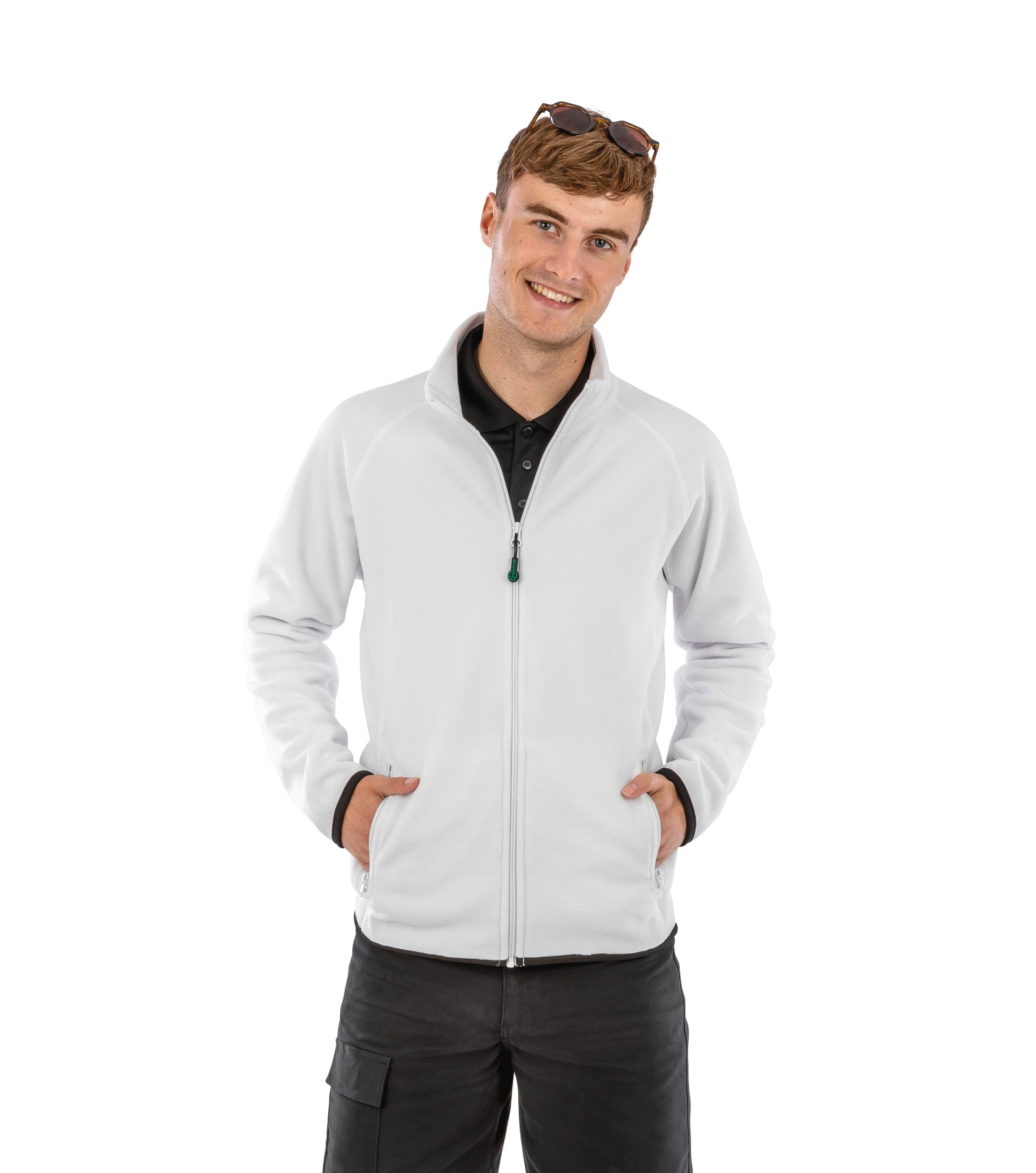 Veste polarthermique en polaire recyclée en situation