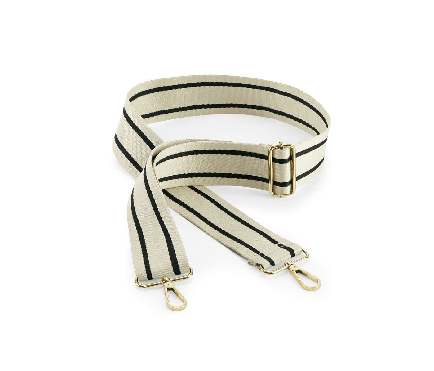 BOUTIQUE ADJUSTABLE BAG STRAP coloris Gris huître / Noir