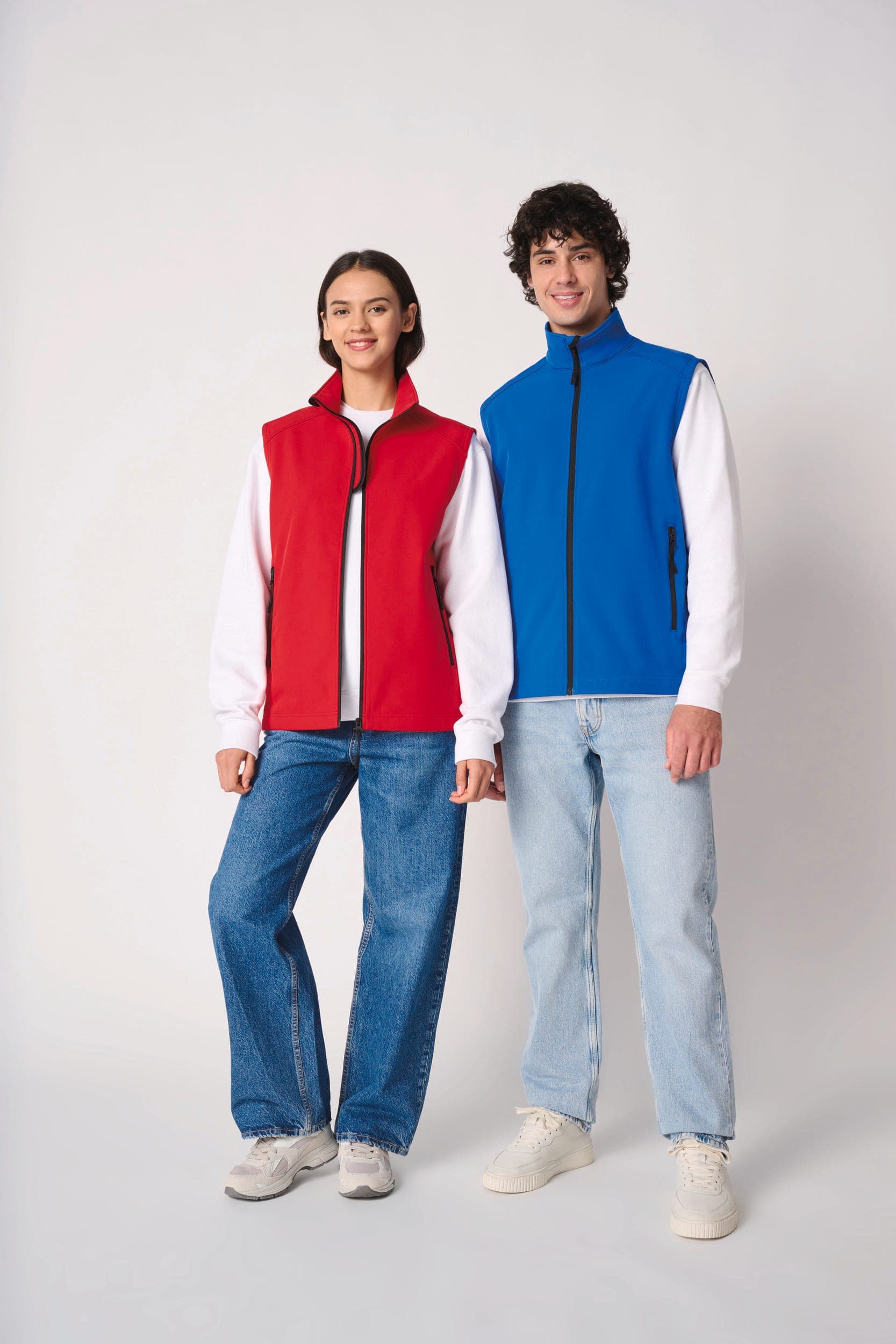 Bodywarmer softshell 2 couches unisexe en situation