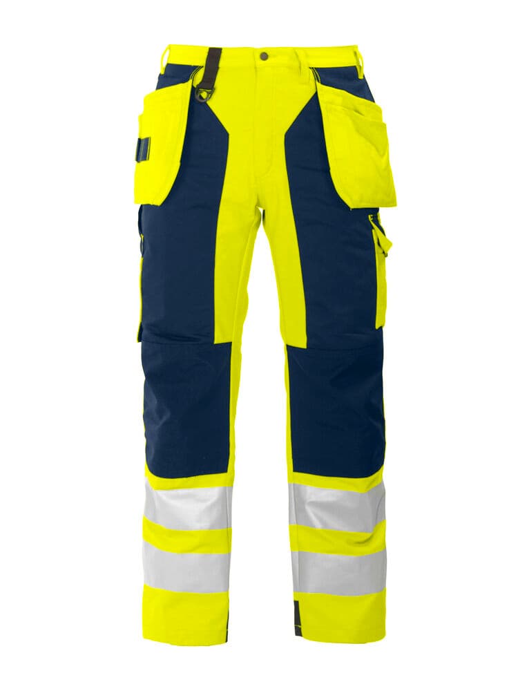 6506 PANTALON DE SIGNALISATION AVEC POCHES AUX GENOUX ET POCHES JEAN EN ISO 20471 CLASSE 2