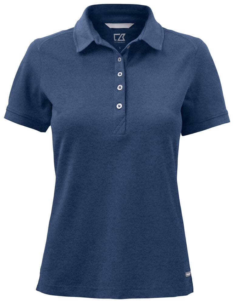 Polo Cutter & Buck Advantage femme coloris Cobalt chiné