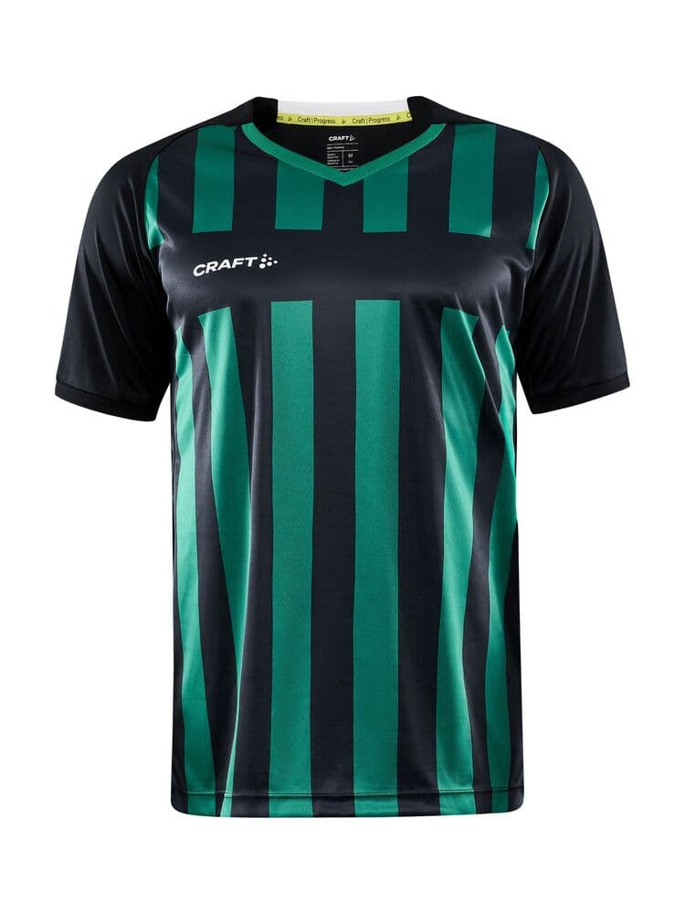 Craft Progress 2.0 stripe jersey m coloris Noir / Vert