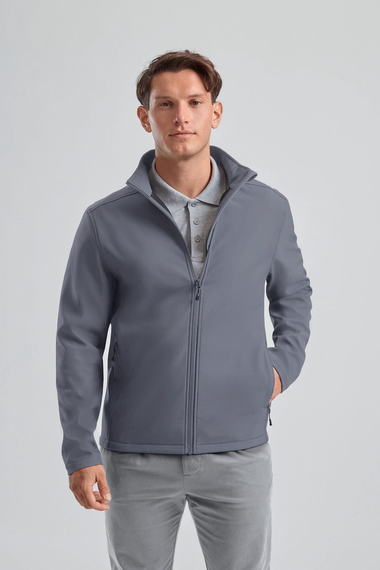 Veste softhsell Essential en situation