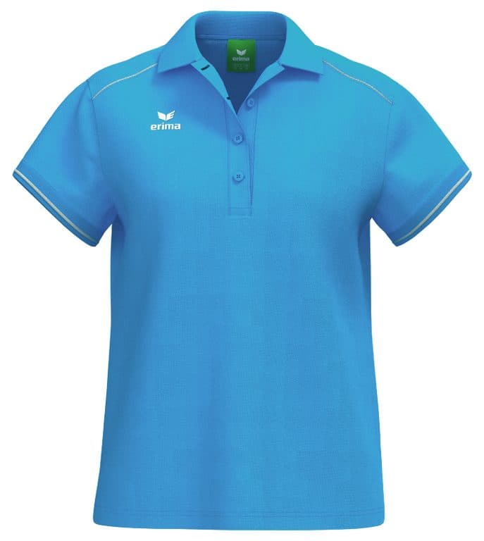 CMPT Poloshirt coloris curaçao / Blanc