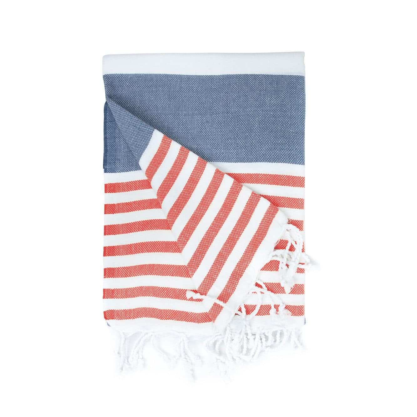 HAMAM MARINE coloris Bleu marine / Rouge