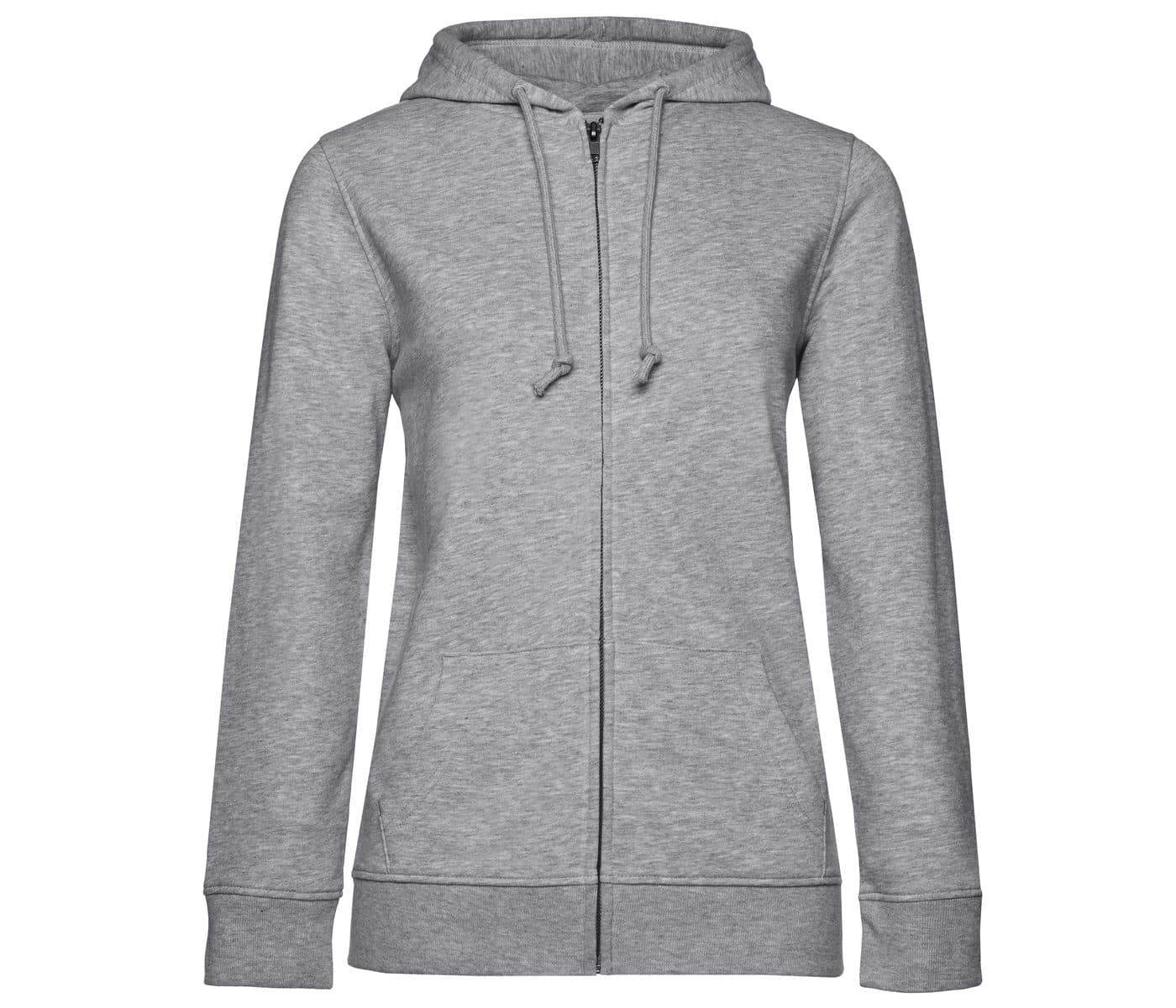 INSPIRE ZIPPED HOOD /WOMEN coloris Gris chiné