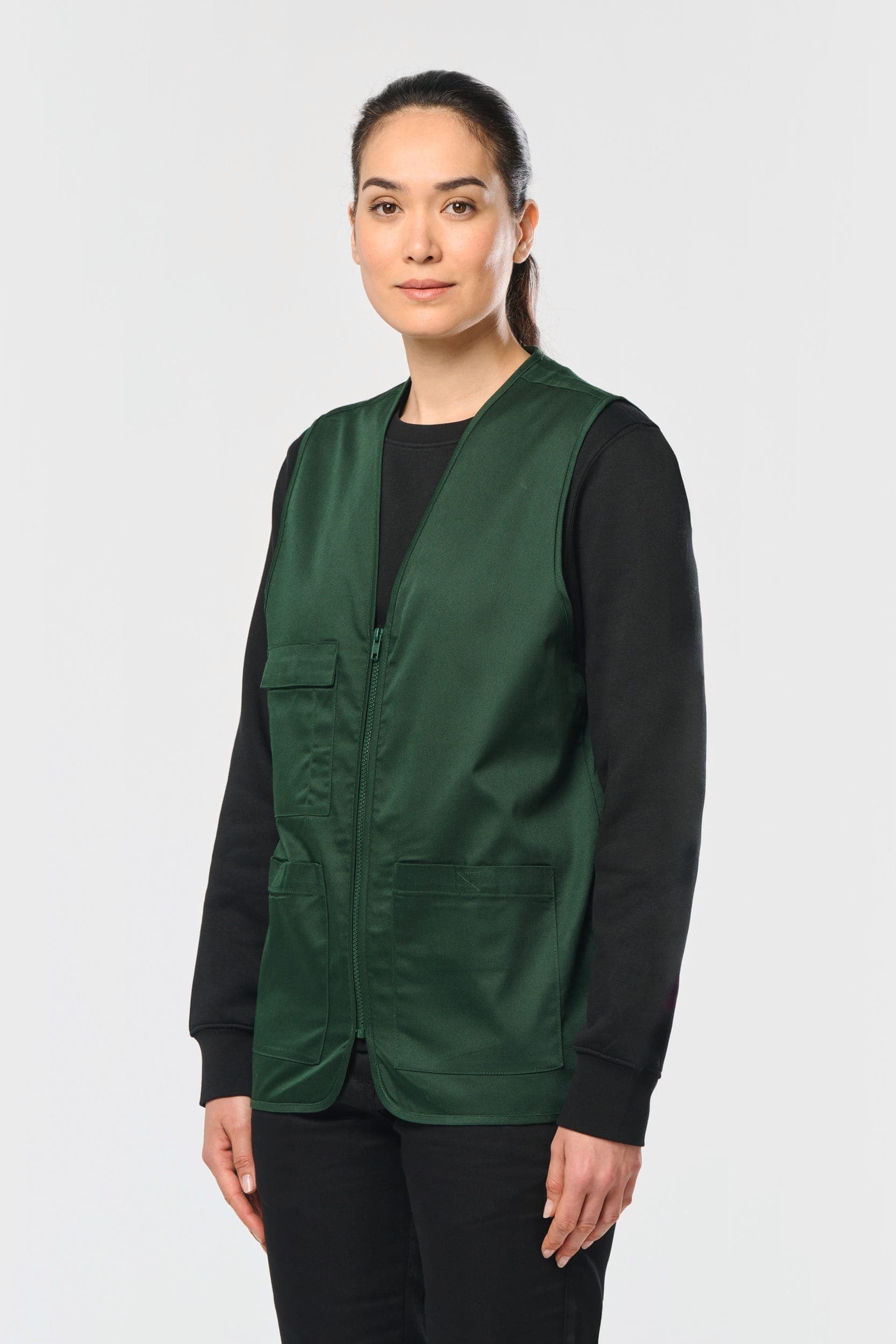 Gilet polycoton multipoches unisexe en situation