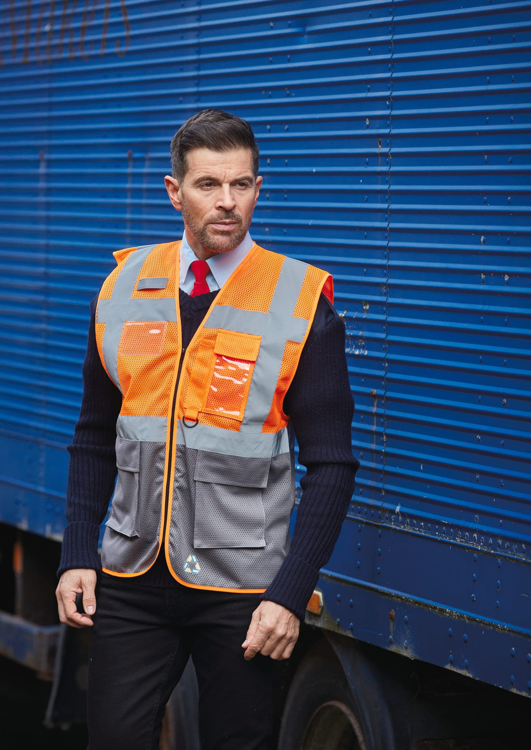 Gilet haute visibilité Top Cool "Management" en situation