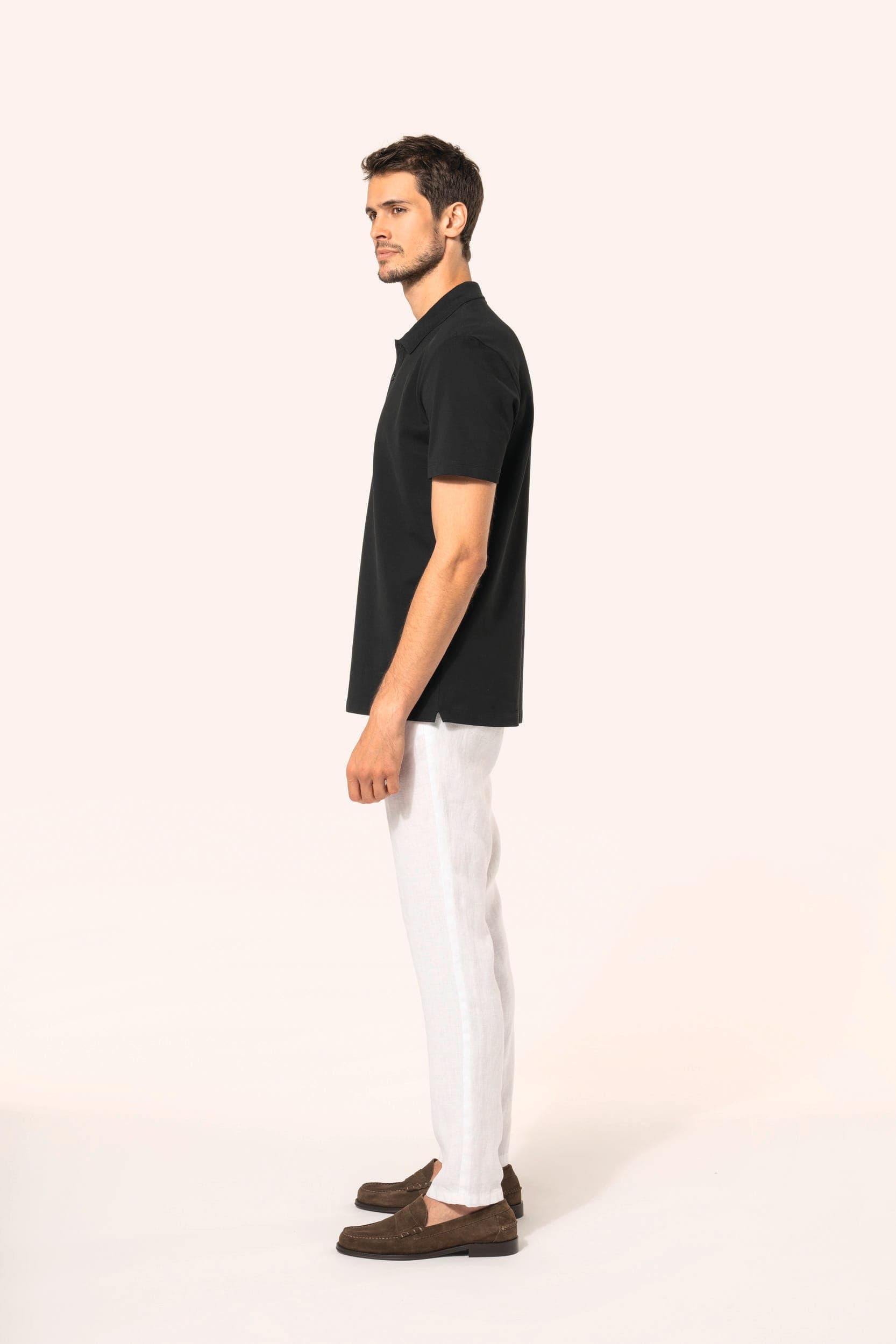 Polo Supima® manches courtes homme en situation
