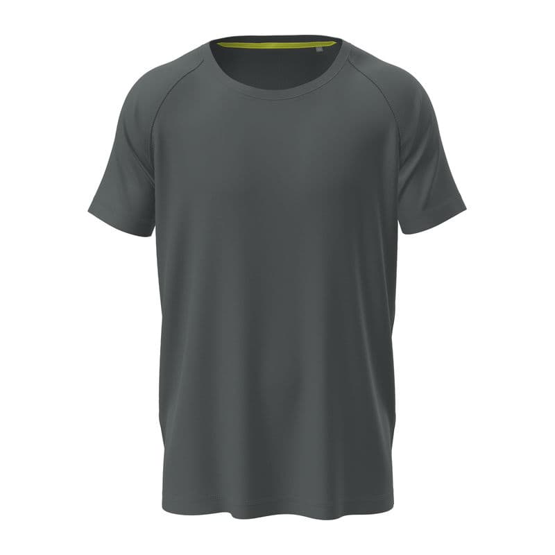 Mesh Raglan Unisex T-shirt coloris Gris ardoise