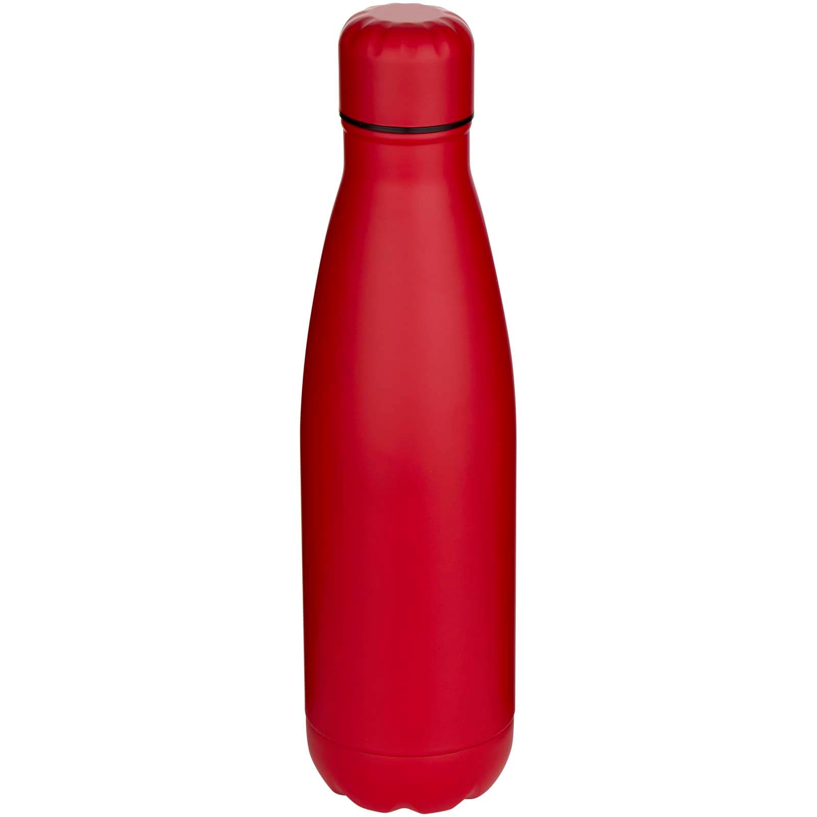 Bouteille d’eau Cove de 750 ml en acier inoxydable recyclé certifié RCS à simple paroi coloris Rouge