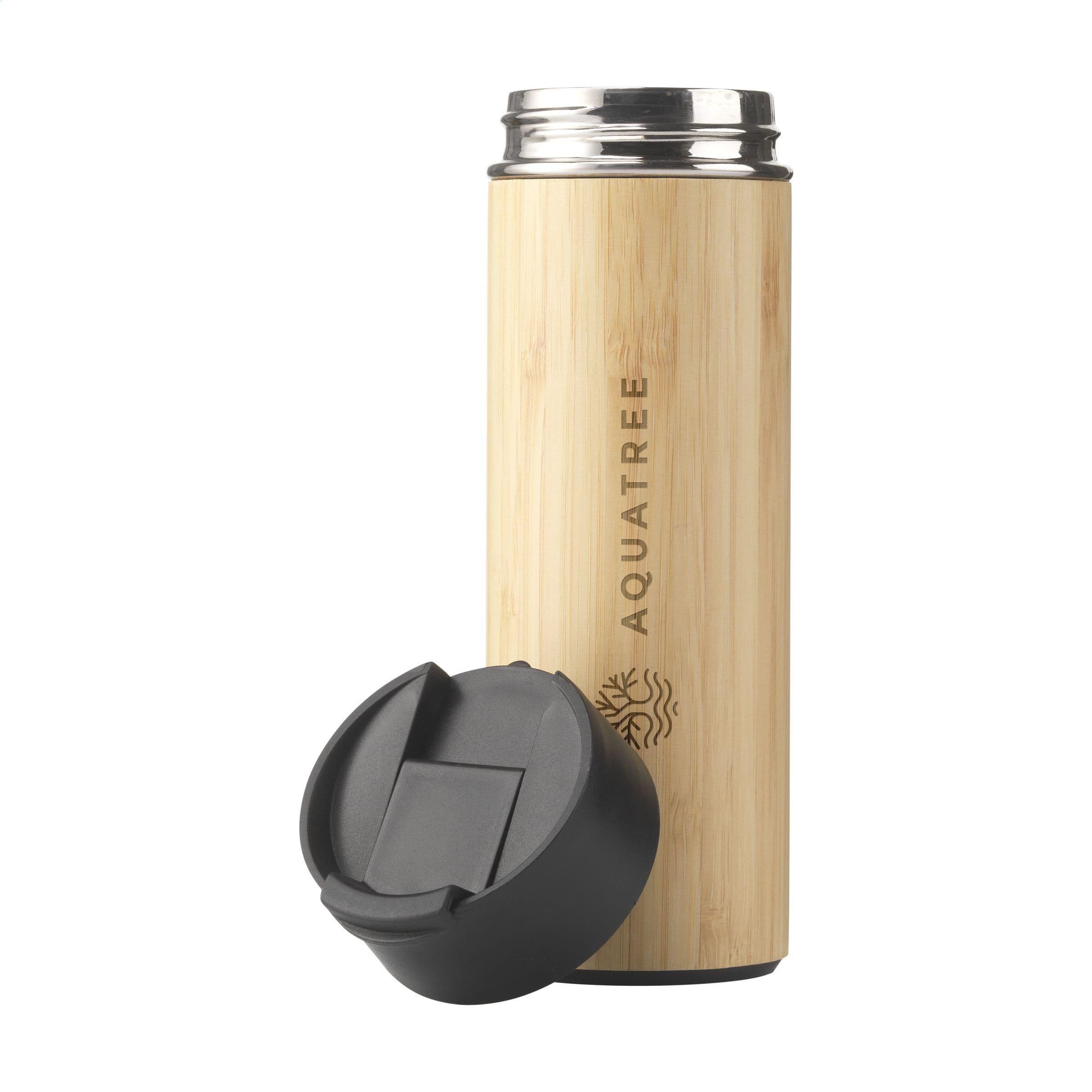 Thermos Sakura 360 ml en bambou en situation