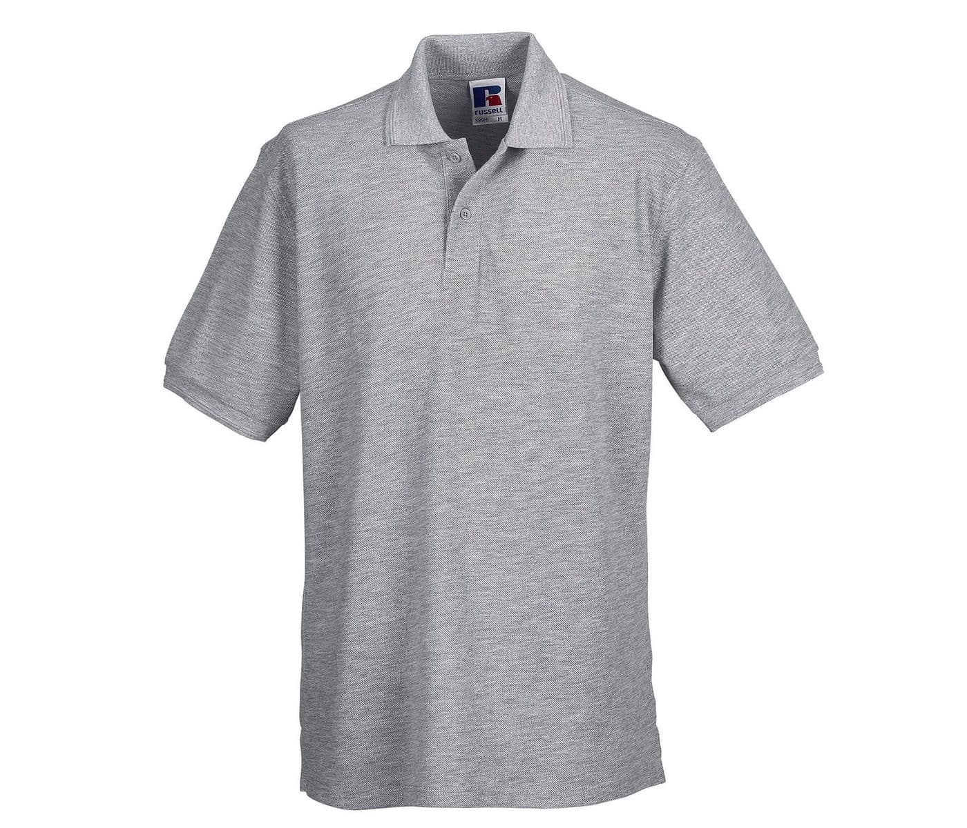 HARDWEARING POLYCOTTON POLO coloris Gris oxford clair