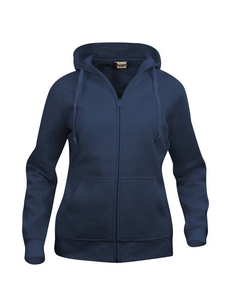 Clique Basic Hoody Full Zip Women coloris Marine foncé