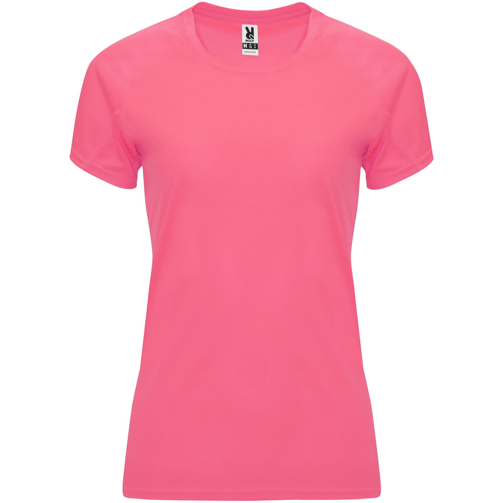 T-shirt de sport de 135 g/m² Bahrain à manches courtes pour femme coloris Rose lady fluo