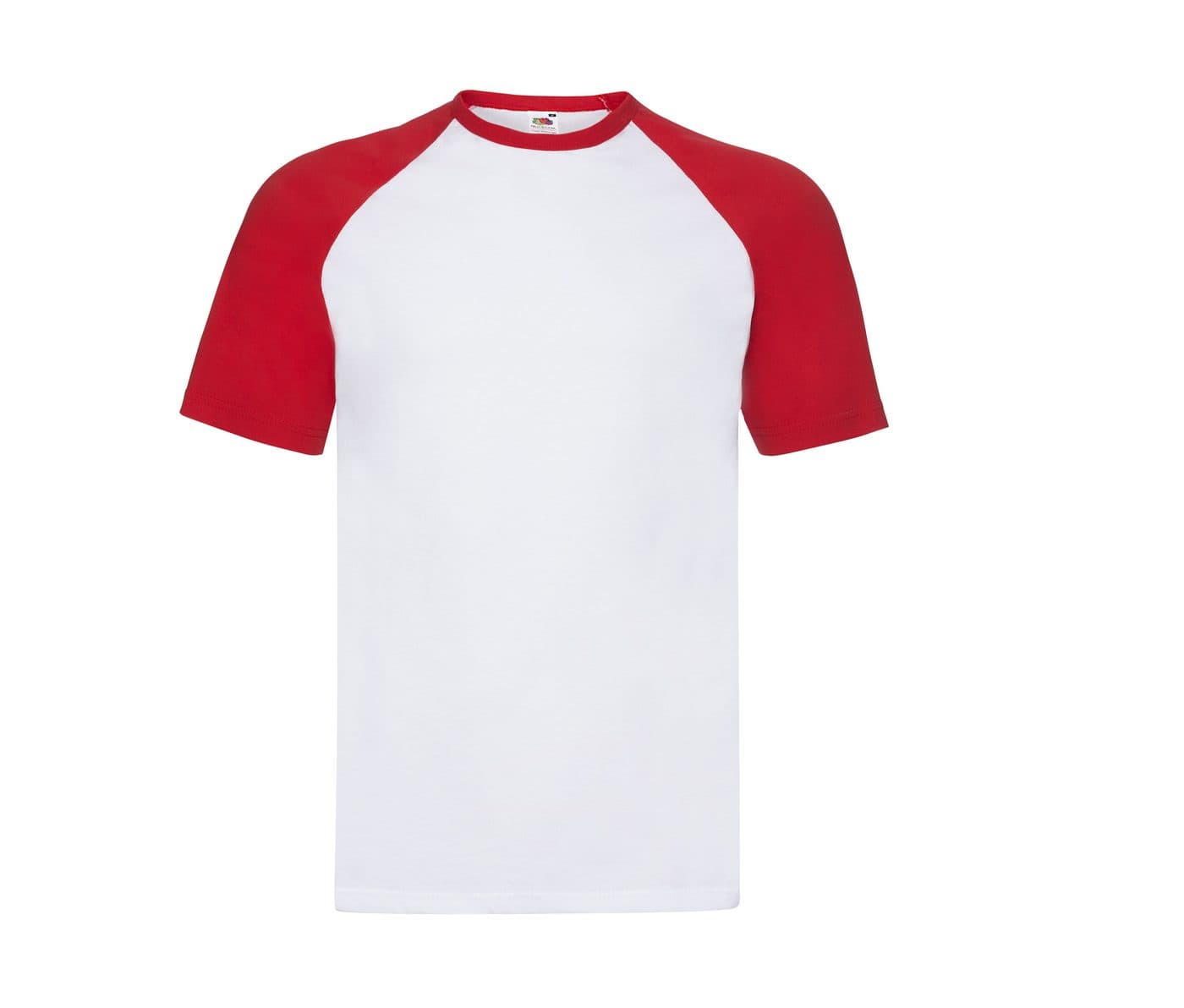 VALUEWEIGHT SHORT SLEEVE BASEBALL T coloris Blanc / Rouge