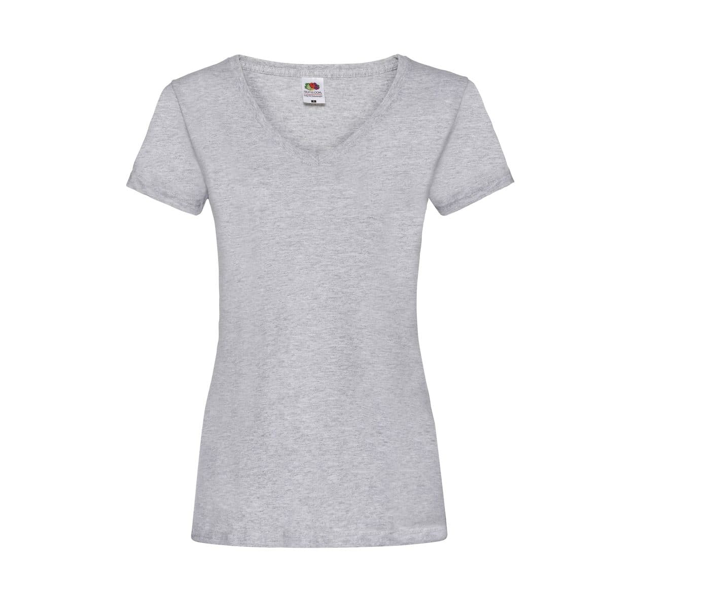 LADIES VALUEWEIGHT V-NECK T coloris Gris chiné