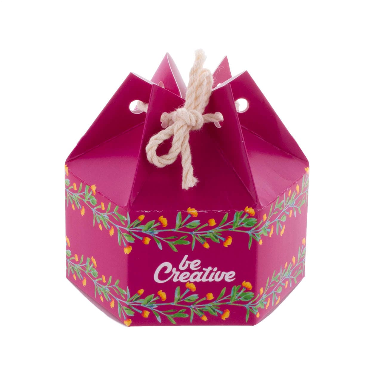 Boîte cadeau hexagonale