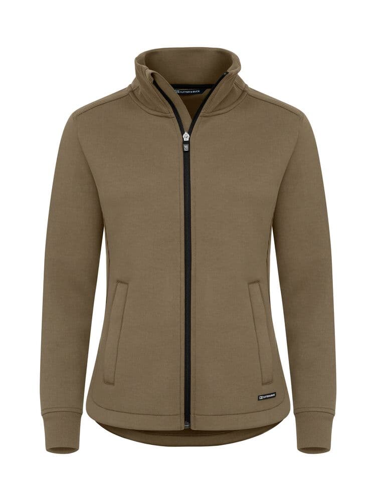 Cardigan zippé Cutter & Buck Pemberton femme coloris Kaki